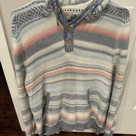 FAHERTY men’s hoodie poncho - Picture 2 of 5